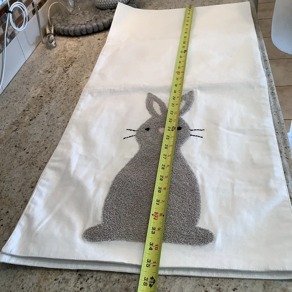 The Farmhouse by Rachel Ashwell Rabbit Heads & Tails Table Runner 70” Easter
